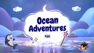 Sleep Meditation for Kids  OCEAN ADVENTURES 4in1  Bedtime Sleep Stories for Children [upl. by Mueller]