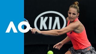 Kristyna Pliskova v Anna Blinkova match highlights 1R  Australian Open 2019 [upl. by Dulcine439]