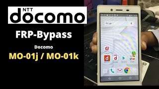 Docomo Mo01j FRP Bypass  Docomo Mo01k google account bypass  Docomo Frp bypass without pc [upl. by Anaher]