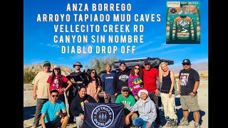 SoftroadOverland ugly sweater xmas event Anza Borrego Arroyo Tapiado mud caves Diablo Drop off [upl. by Anihsak898]