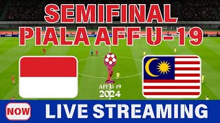 🔴 LIVE INDONESIA vs MALAYSIA  SEMIFINAL PIALA AFF U19 GAMEPLAY PES 2021 [upl. by Nisior556]