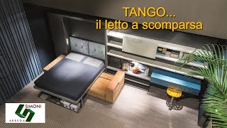 Letto a scomparsa matrimoniale Tango con divano da 270 cm [upl. by Nohsram293]