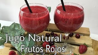 Jugo Antioxidante y Super Detoxificante de Frutos Rojos [upl. by Idroj]