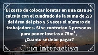 Preguntas EXANIII  Calcular el costo de colocar losetas en una casa [upl. by Aneleiram]