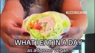 Lizzo quits veganism and the vegan cult goes nuts [upl. by Platto]