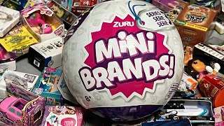 ASMR opening mini brands unboxing play toys blind box miniature tiny toys mini kitchen opening [upl. by Tarabar]