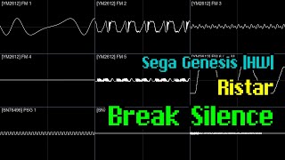 Real Hardware Tomoko Sasaki  quotBreak Silencequot Ristar Sega Genesis Oscilloscope View [upl. by Alam534]