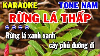 Karaoke Rừng Lá Thấp Tone Nam Nhạc Sống Trữ Tình Hay  Kho Nhạc Karaoke [upl. by Sibell516]