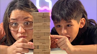 Jenga TEAM NIÑAS O TEAM NIÑOS 🤩🤩 videos [upl. by Faunie]