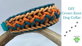 Crown Knot Paracord Collar [upl. by Orferd937]