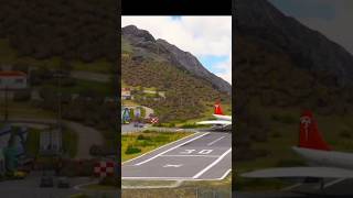 airplane ✈️ aviation takeoffandlanding safelanding flyworld planespotting airport landing [upl. by Nuri]