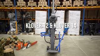 Klover 12  Krachtige houtkloofmachine 12 ton drukkracht [upl. by Shir823]