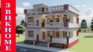 37x35 First Floor House Design II Two Brothers Home Design II 3Bhk House Plan II Low Budget Home [upl. by Sweet]