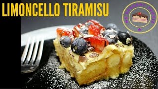 SUMMERTIME LIMONCELLO TIRAMISU RECIPE  MsDessertJunkie [upl. by Segal]