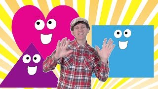 Shapes Counting and Clapping Song for Children  toddlers kids preschool learn English [upl. by Garrot]