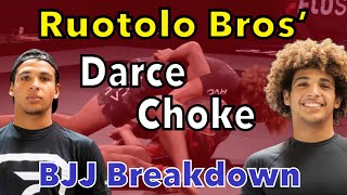 Ruotolo Bros Darce Choke One Of Trendy Submissions  JIU JITSU Breakdown [upl. by Ruddie]