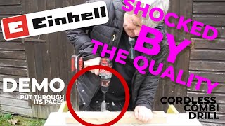 Einhell Cordless Combi Drill Demonstration 2 Min Review Video  TOOLKiT [upl. by Nylecyoj485]