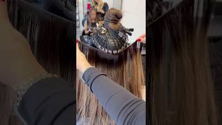 The best way to install weft hair extensions weftextensions hairextensions extensions tutorial [upl. by Nossah]