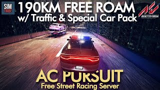 FREE Online Free Roam with Traffic and Special Car Pack  Assetto Corsa Pursuit Server [upl. by Lori]