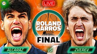 ALCARAZ vs ZVEREV • Roland Garros 2024 Final • LIVE Tennis Watchalong Stream [upl. by Giark]