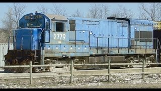 Ex Lehigh Valley  Conrail U23B UBoat at Work [upl. by Sucram]