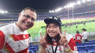 Incredible fans at Japan vs Scotland 日本対スコットランド ラグビー [upl. by Tsenrae]