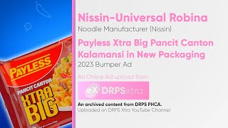 Payless Xtra Big Pancit Canton Kalamansi in New Packaging Bumper Ad 2023 Philippines [upl. by Thissa]