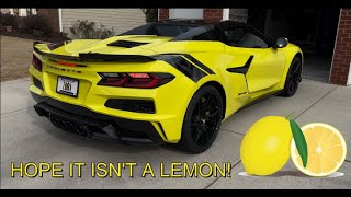 Its Yellow Hope it isnt a LEMON c8z06 [upl. by Meghann]