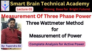 MEASUREMENT OF POWER  Three Phase Power Measurement Power Measurement by Three Wattmeter Method [upl. by Innes]