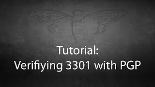 Tutorial Using PGP to Verify Cicada 3301 Key ID 7A35090F [upl. by Girish]