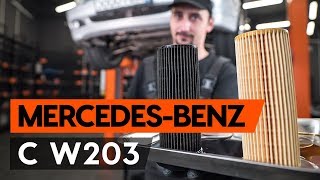 Så byter du oljefilter och motorolja på MERCEDESBENZ С W203 GUIDE AUTODOC [upl. by Ressler809]