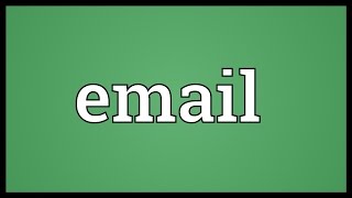 Email Meaning [upl. by Judah]