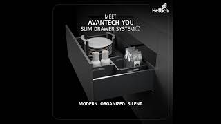 Hettich AvanTech YOU Slim Drawer System [upl. by Rogovy645]