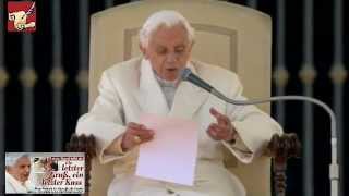 Papst Benedikt XVI  Die letzte Rede auf deutsch 27022013 [upl. by Giltzow]