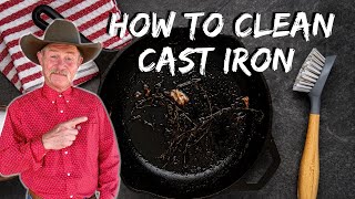 Easily Clean your Cast Iron Like a Pro [upl. by Aleyak]