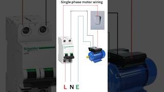 Single phase motor wiring  single phase motor wiring diagram  shortsyoutube [upl. by Odlabu140]