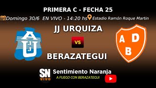 JJ Urquiza vs Berazategui en VIVO  Primera C  Fecha 25  Apertura 2024 [upl. by Citarella994]