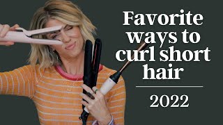 Favorite ways to curl short hair  2022 [upl. by Hairaza]