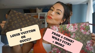 COMPARISON VIDEO  LOUIS VUITTON TOILETRY 26 OR GUCCI COSMETIC CASE [upl. by Oremo650]