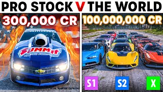 Forza Horizon 5  Pro Stock Camaro VS The World  The Ultimate Fastest Drag Car In Forza History [upl. by Anitram]