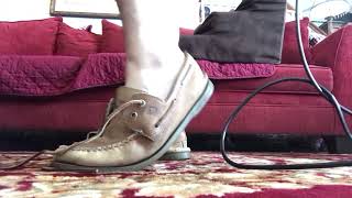 Cleaning The Carpet Again Wearing My Fun Loose Beat Sperry TopSiders Boat Shoes [upl. by Maya]