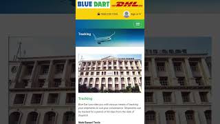 Blue Dart courier tracking Kaise kare  How to track blue dart courier shipment online [upl. by Akila]