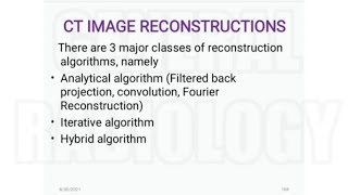 Physics CT Image Reconstruction  simple back projection Iterative Reconstruction FBP FT etc [upl. by Barry239]