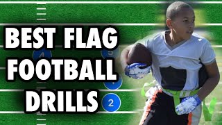 BEST Flag Football Drills For Kids [upl. by Anilag52]