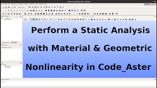 HowTo Video Perform a multistep static analysis with material and geometric nonlinearity [upl. by Westland]