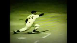 Willie Mays Slow Motion Swing Baseball [upl. by Hosea500]