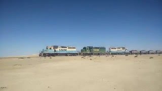 Train from Zouérat to Nouadhibou Mauritania [upl. by Olag]