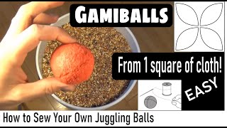 Gamiballs  How to Sew your Own Juggling Balls [upl. by Nnylimaj884]