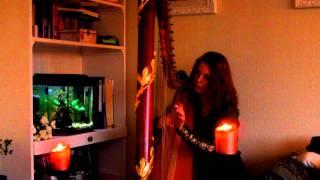 Loreena McKennitt harp cover Huron Beltane Fire Dance [upl. by Raymund]