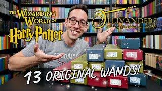 ALL 13 ORIGINAL Wizarding World of Harry Potter Wands  Rare Ollivanders Collection [upl. by Aerdno]